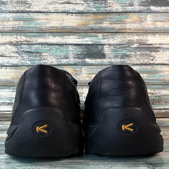 Keen Slip On Shoes Womens Size 10.5W Black Leather Casual Loafers Sneakers - Picture 5 of 10